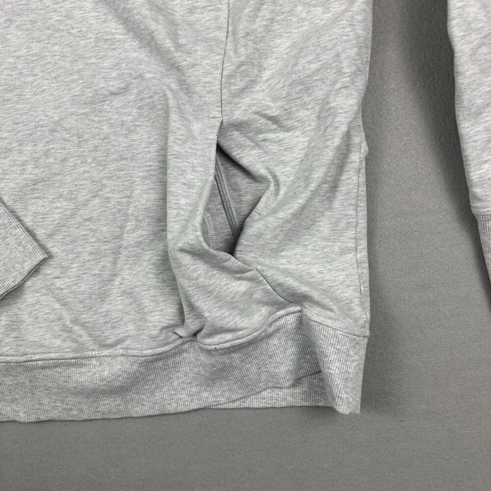 Lululemon Sweatshirt Women 12 Core Light Gray Scuba Crew Pullover Sweater Pocket